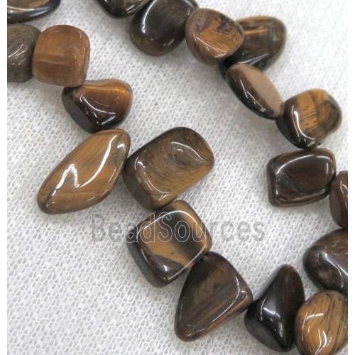 tiger eye bead chips, freeform