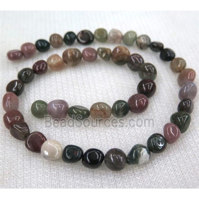 Indian agate chips bead, freeform