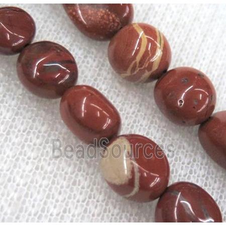 red jasper chips bead, freeform