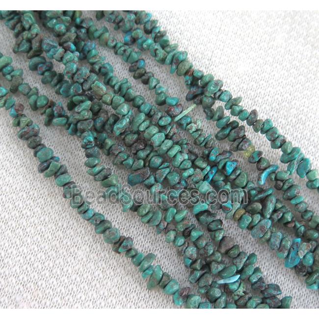 natural turquoise chip beads, freeform