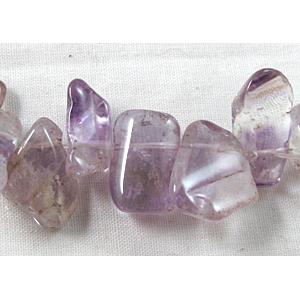 Amethyst Crystal beads, Erose Chip