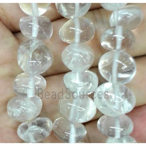 clear quartz bead chip