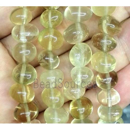 lemon quartz chip beads