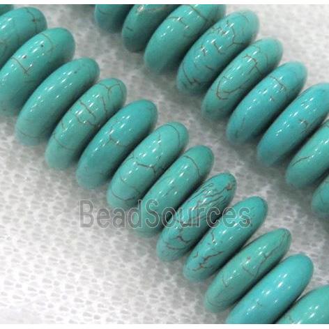 green Assembled Turquoise heishi beads