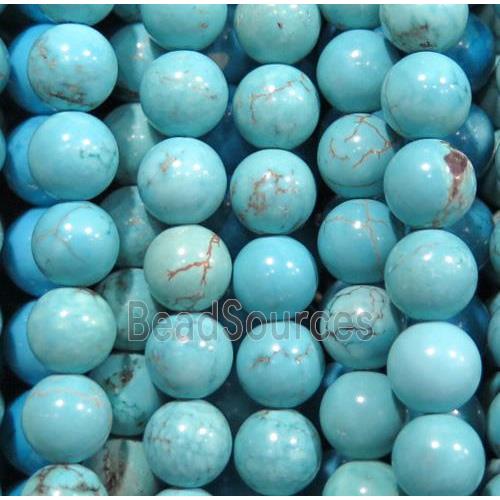 round blue Assembled Turquoise beads