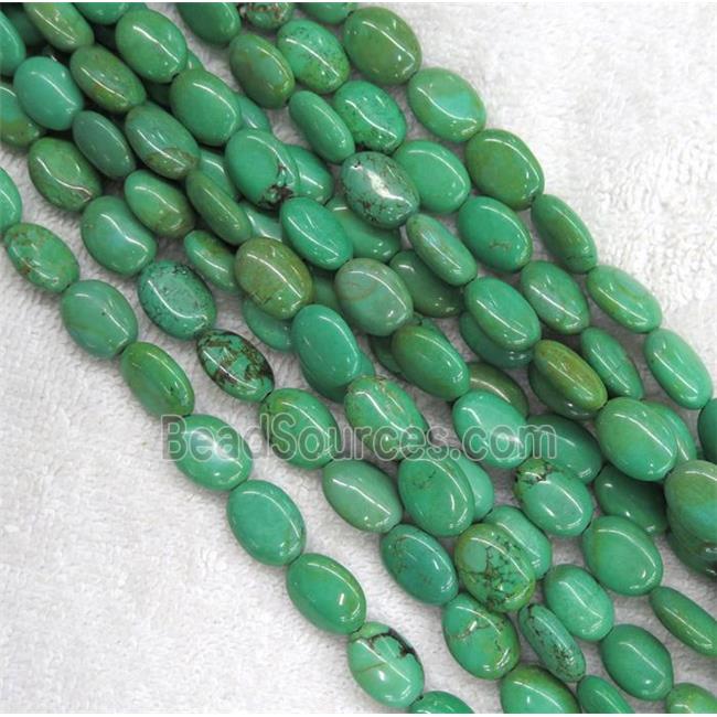 green turquoise oval beads