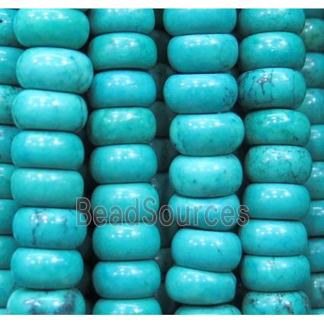 blue Turquoise beads, heshi, stabilized