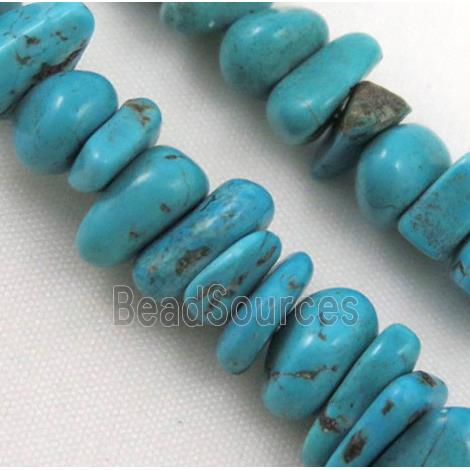 turquoise chips bead, freeform