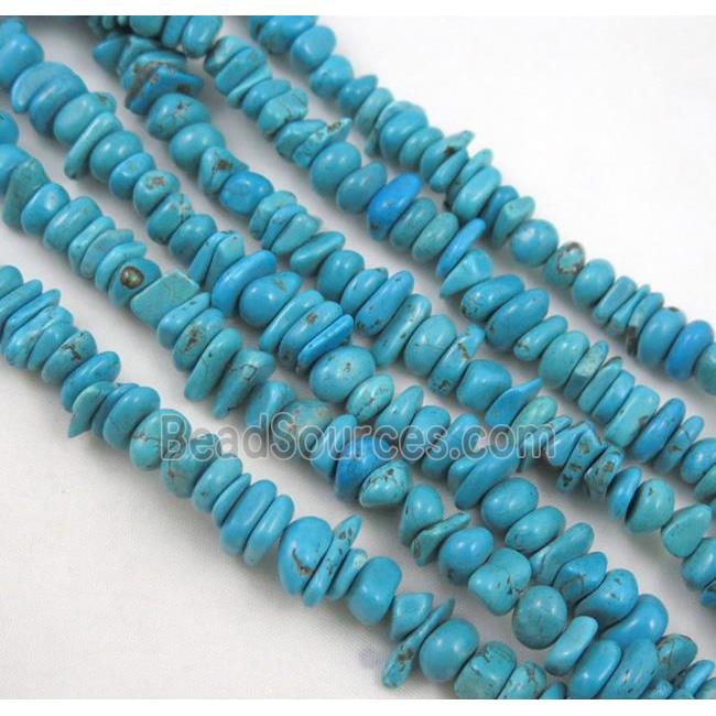 turquoise chips bead, freeform