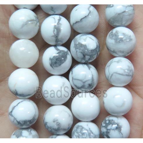 round White Howlite Turquoise Beads