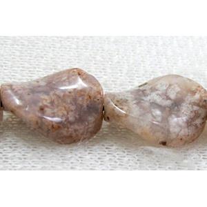 Natural Twist Leaf Gemstone bead