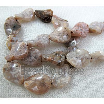 Natural Twist Leaf Gemstone bead