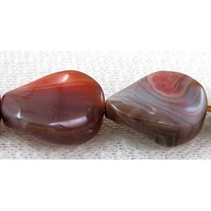 Natural Twist Leaf Agate bead