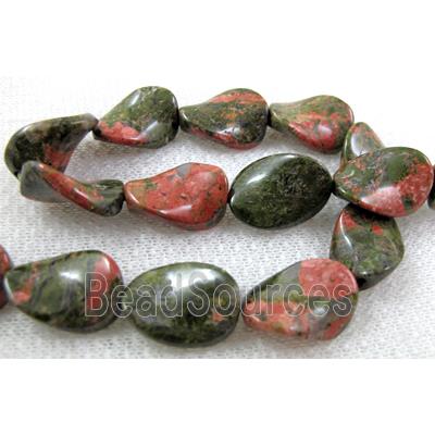 Natural Twist Leaf Gemstone bead