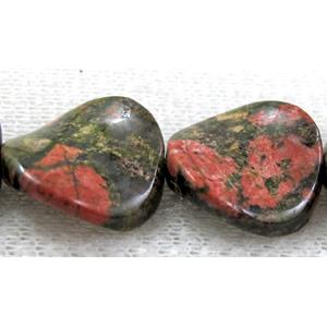 Unakite beads, twist