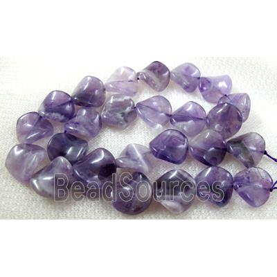 Natural Twist Coin Gemstone bead