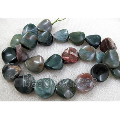 Natural Twist Coin Gemstone bead