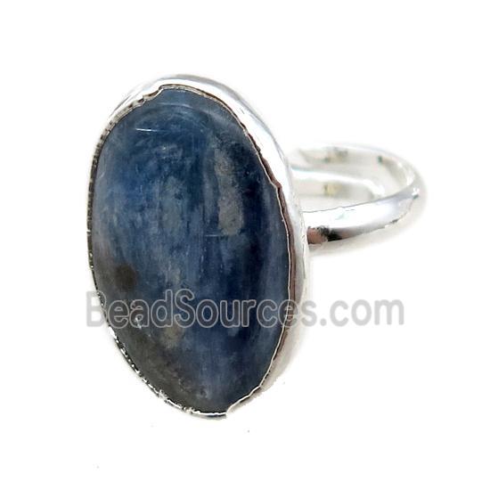 Kyanite Rings, silver plated