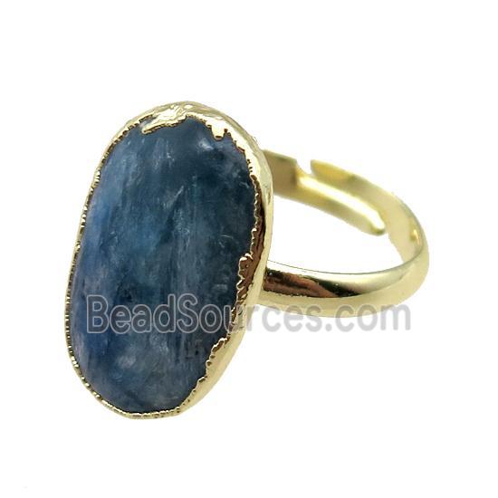 Kyanite Rings, gold plated