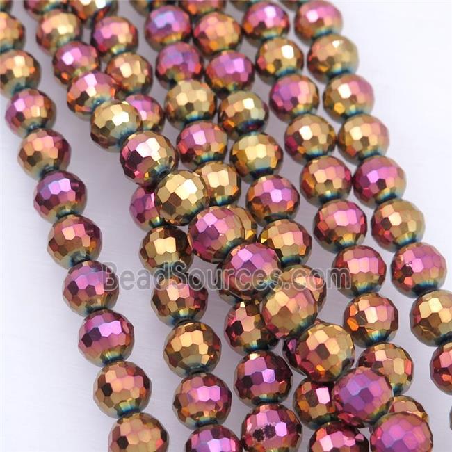 Chinese Crystal Glass Beads, faceted round