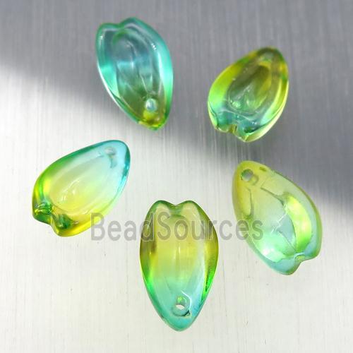 crystal glass teardrop beads