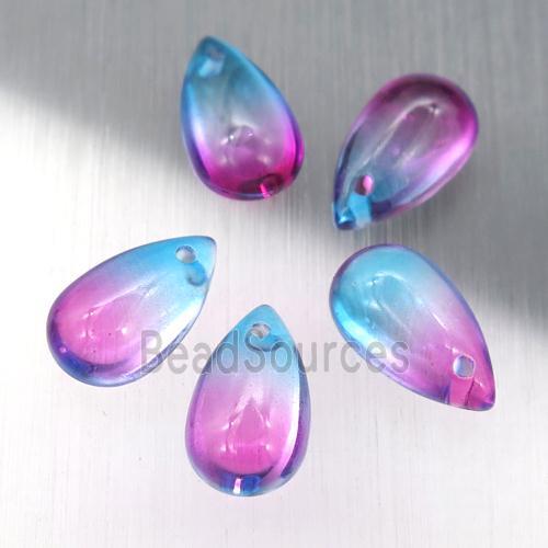 crystal glass teardrop beads