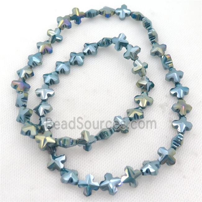 Crystal Glass cross Beads