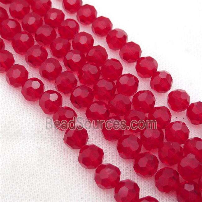 dpred Crystal Glass Beads, faceted round