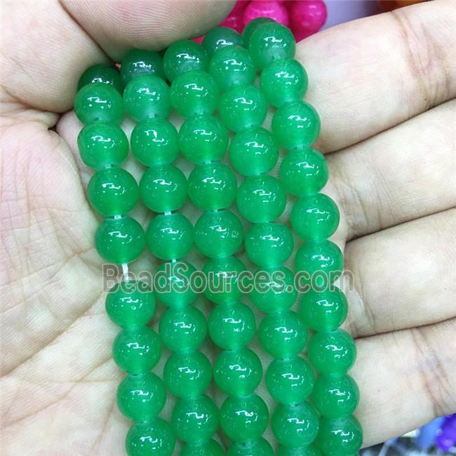 round green Jadeite Glass beads