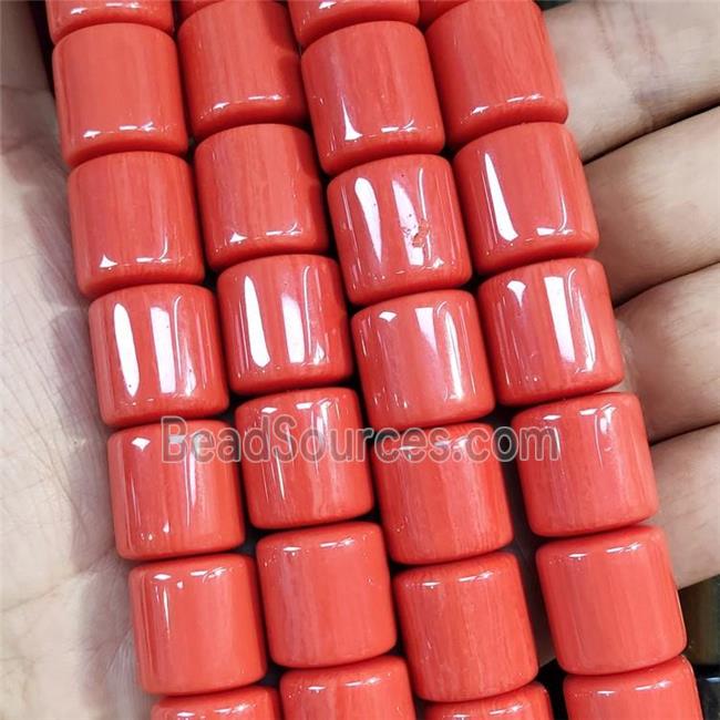 Pink Resin Column Beads