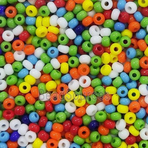 Glass Seed Beads Mixed Color Pony Rondelle A-Grade