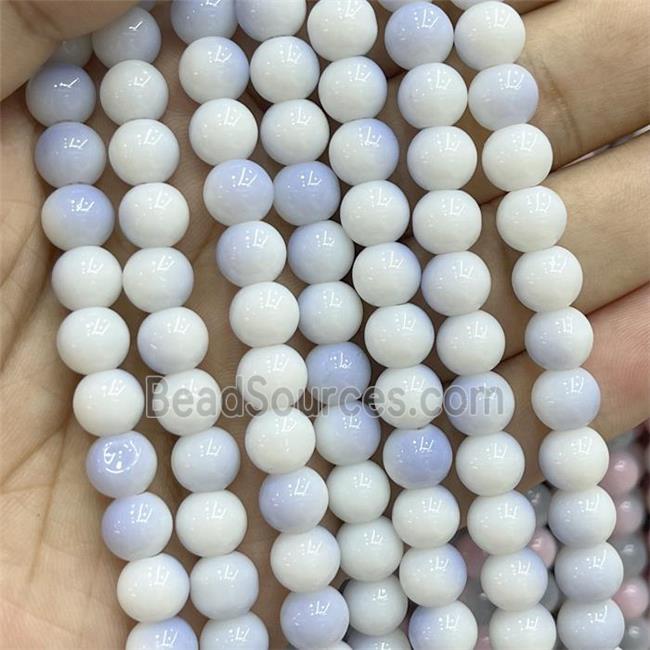 Ceramic Glass Beads Smooth Round