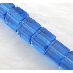 Blue Glass Beads, Cube