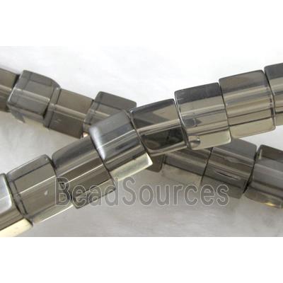 gray Cube Glass Beads