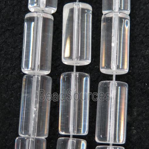 clear Crystal Glass tube beads