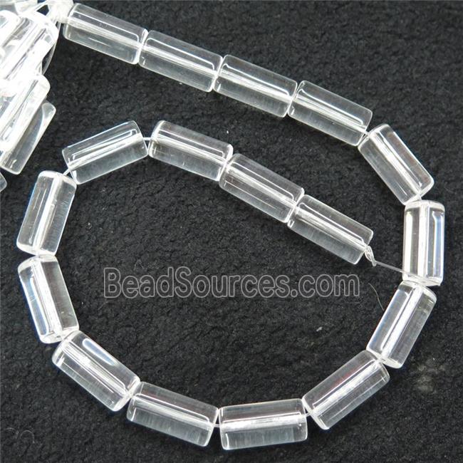 clear Crystal Glass tube beads