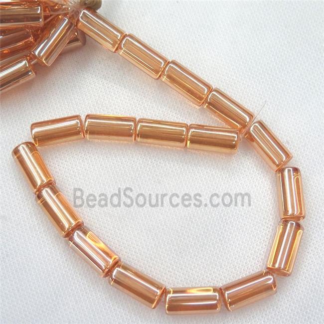 goldchampagne Crystal Glass tube beads