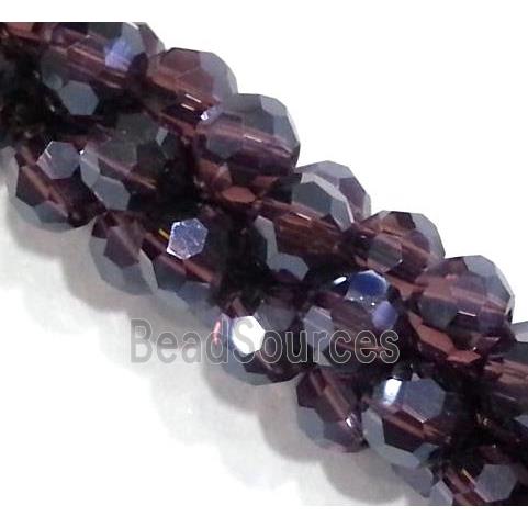 handmade braided chain with chinese crystal glass bead, faceted