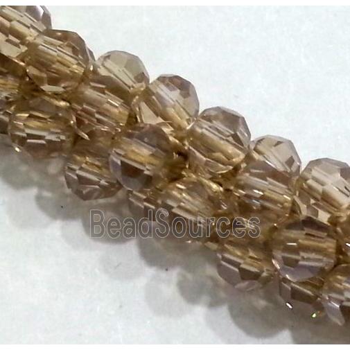 handmade braided chain with chinese crystal glass bead, faceted