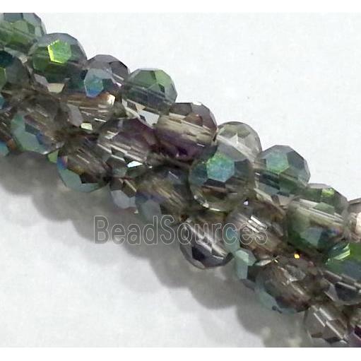 handmade braided chain with chinese crystal glass bead, faceted