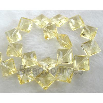 Crystal Glass Beads, faceted