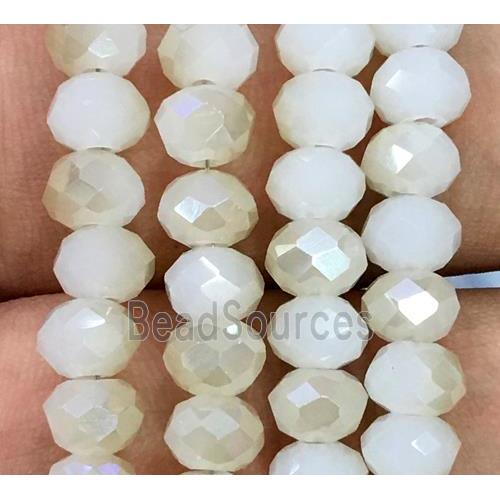 chinese crystal glass beads, faceted rondelle