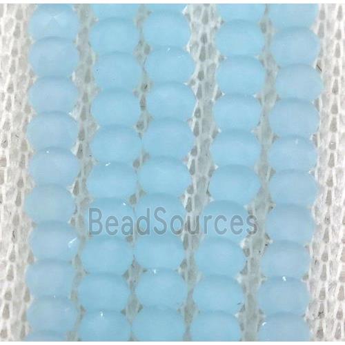 blue chinese crystal glass beads, faceted rondelle