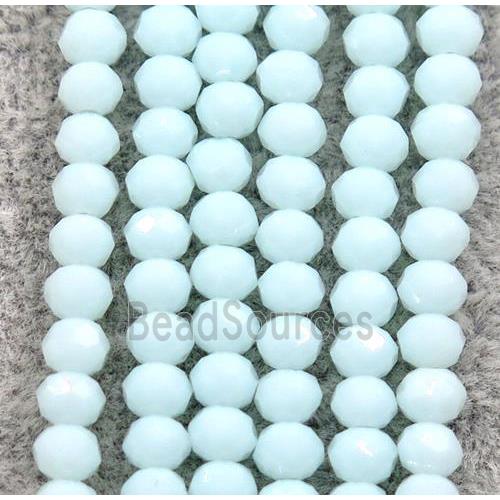 blue chinese crystal glass beads, faceted rondelle