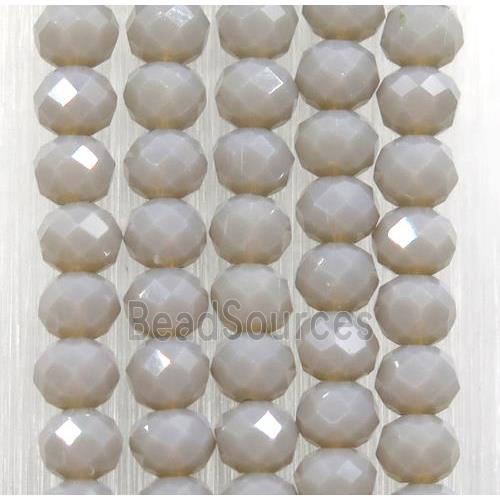 chinese crystal glass beads, faceted rondelle