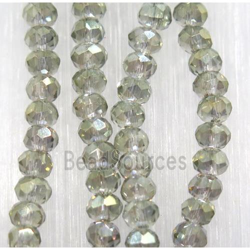 chinese crystal glass beads, faceted rondelle