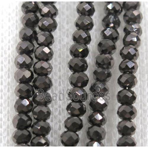 chinese crystal glass beads, faceted rondelle