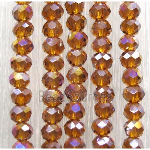 chinese crystal glass beads, faceted rondelle