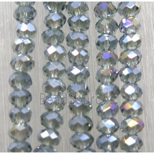 chinese crystal glass beads, faceted rondelle