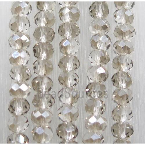 chinese crystal glass beads, faceted rondelle